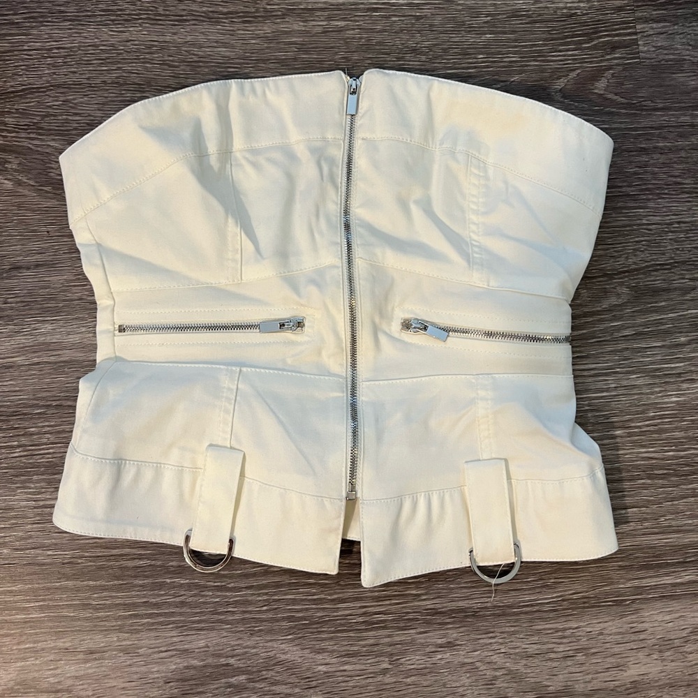 I.am.gia white tube top